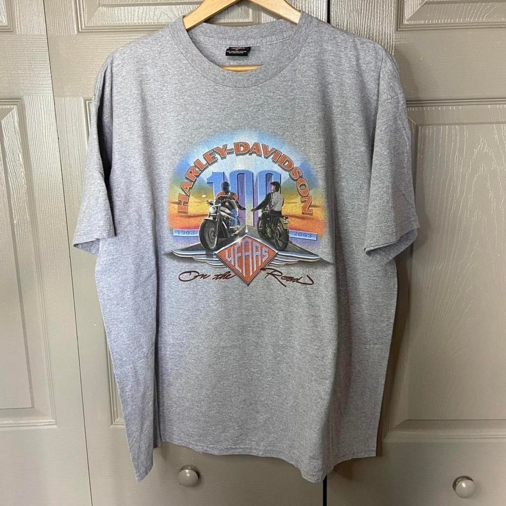 Vintage Harley Davidson shirt Size XL rare 100 year biker grunge